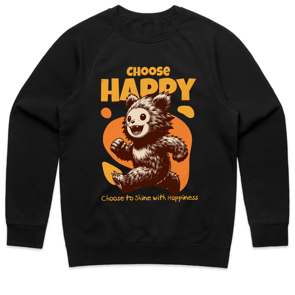 Fuzzy Joy: Choose Happy Tee