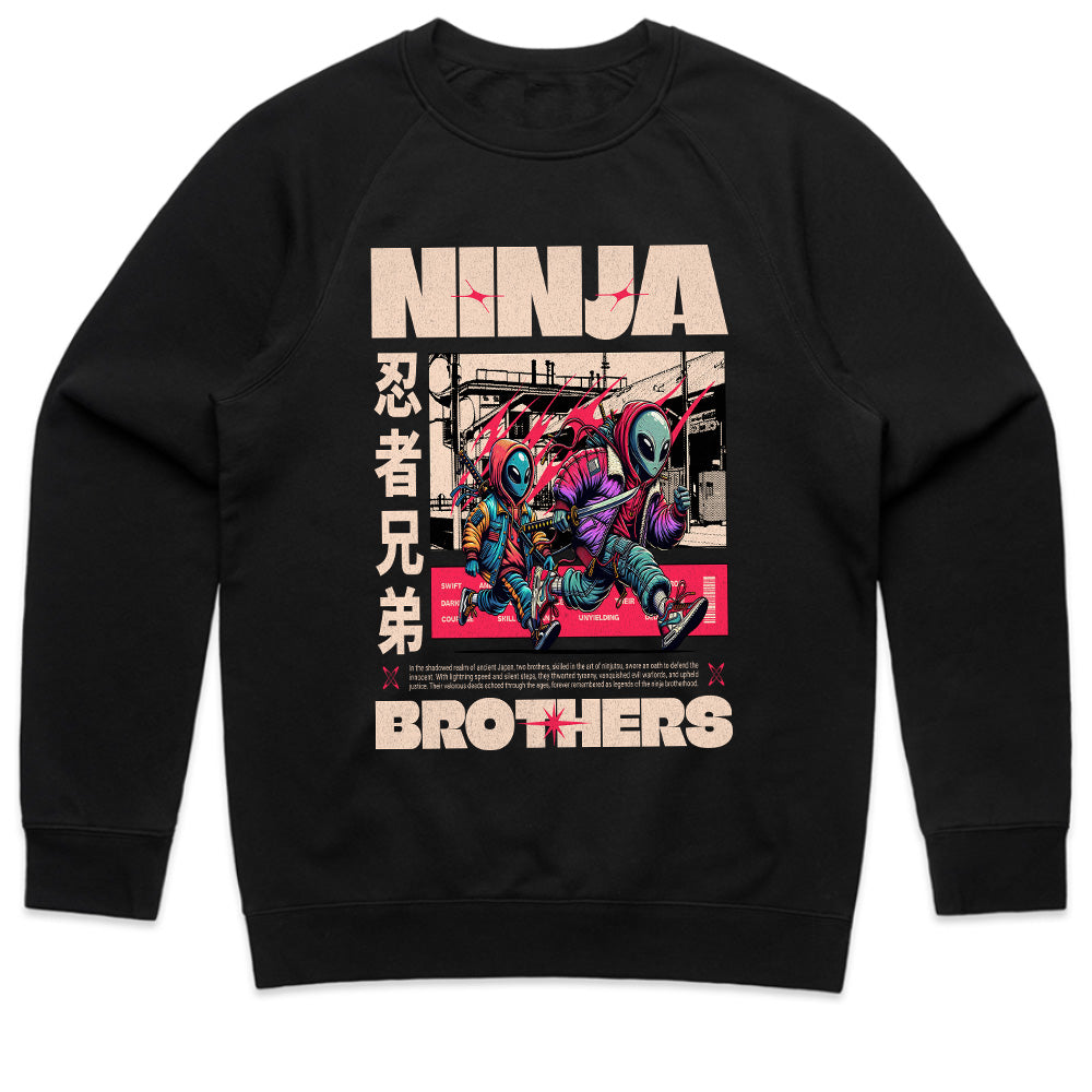 Cyber Ninja Brothers: Urban Shadows Sci-Fi Graphic Tee