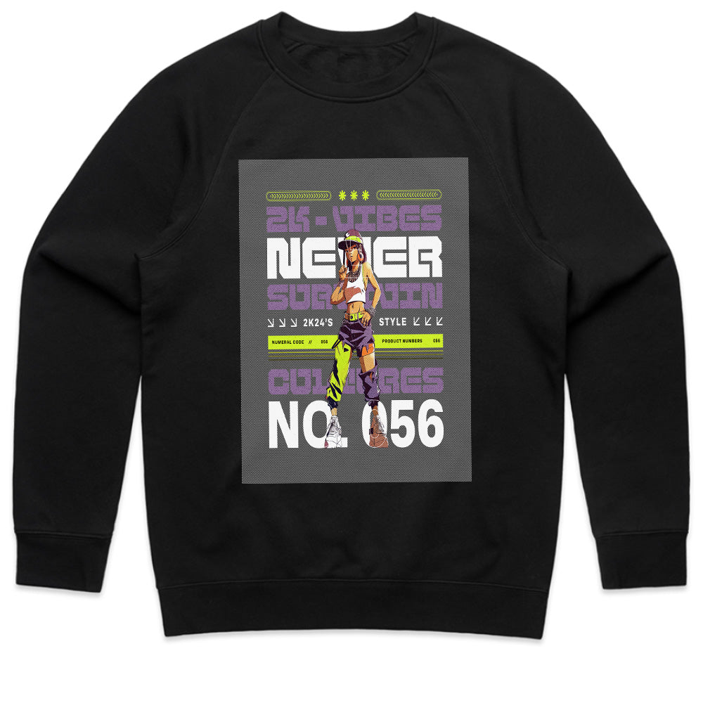 Cyber Neon Vibes: Never Subdue Streetwear Tee