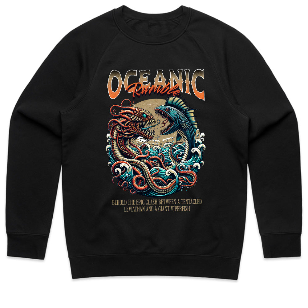 Oceanic Guardians: Leviathan vs. Viperfish Clash Tee