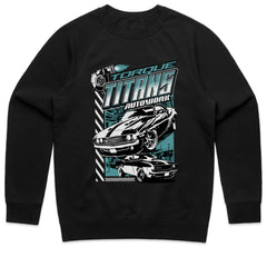 Torque Titans: Retro Muscle Car Autoworks Tee