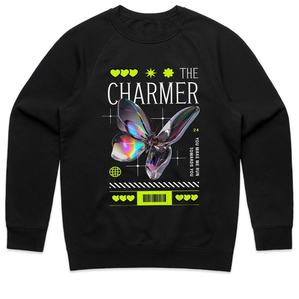The Charmer: Holographic Butterfly Vibe Tee