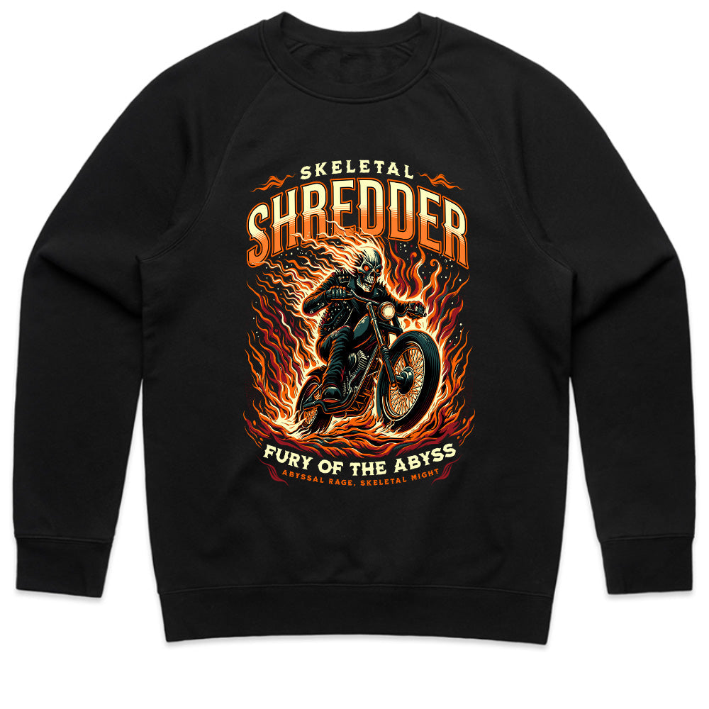 Skeletal Shredder T-Shirt – Fury of the Abyss, Ride the Flames