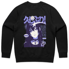 Neo-Noir Muse: Purple Tokyo Anime Tee