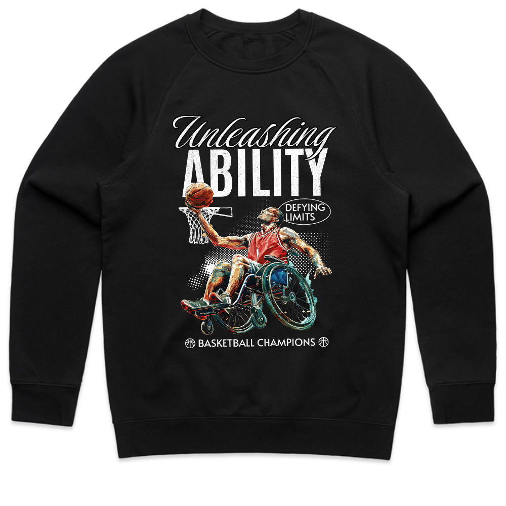 Limitless Court: Unleashing Ability Basketball Tee