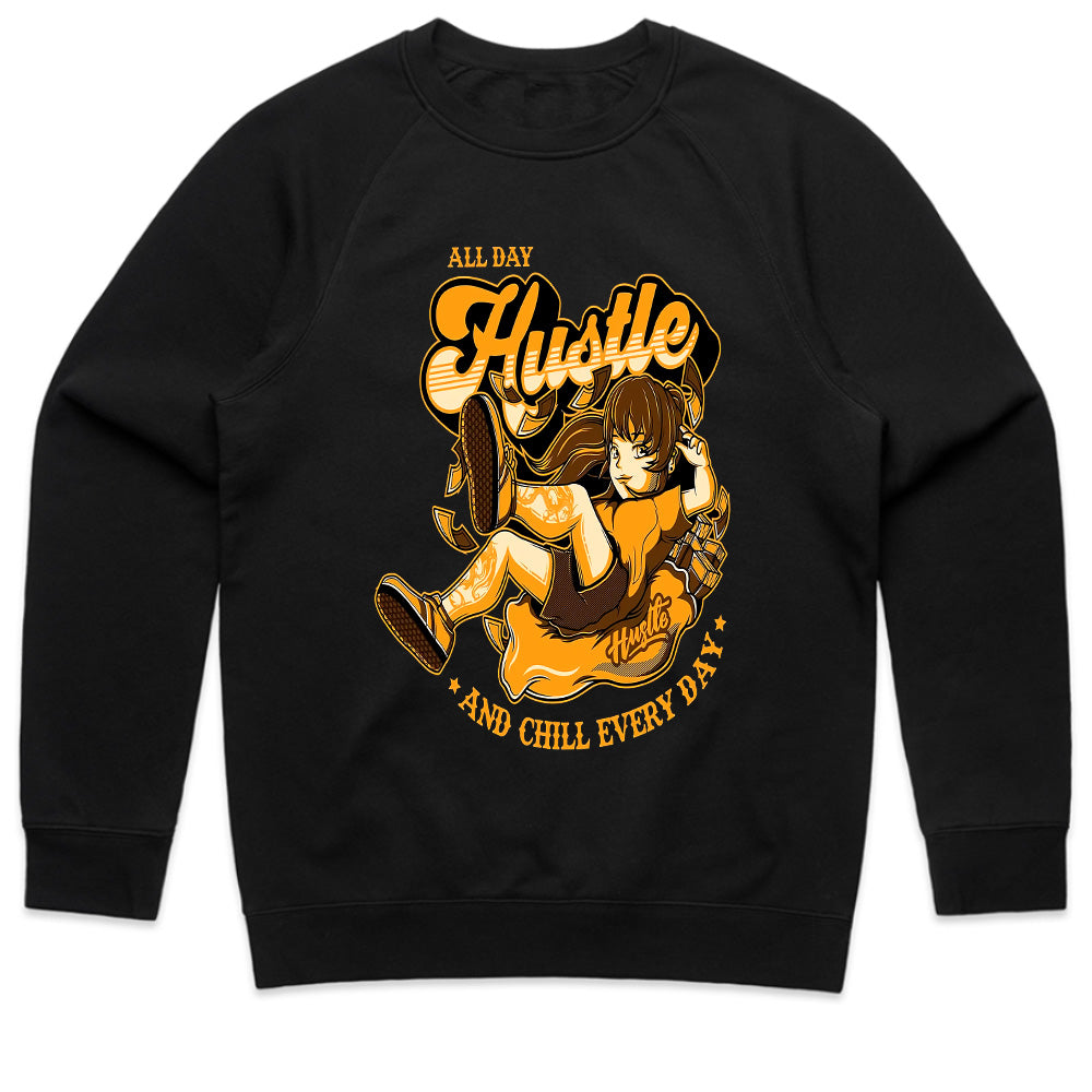 All Day Hustle: Chill Every Day Anime Vibe Tee
