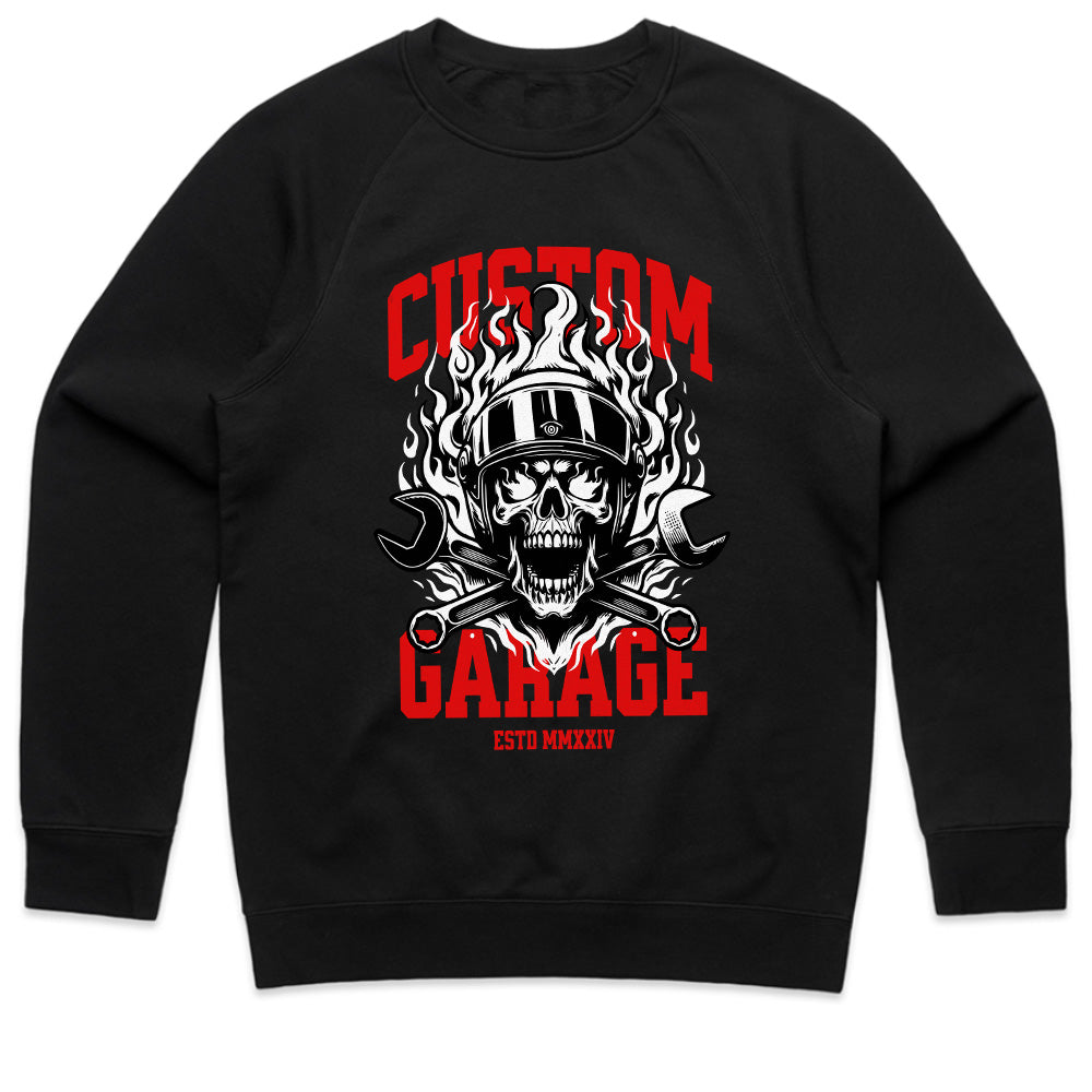Infernal Mechanic: Custom Garage Skull Tee