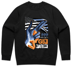 Gun Nation USA Flag & Bullet Hand T-Shirt