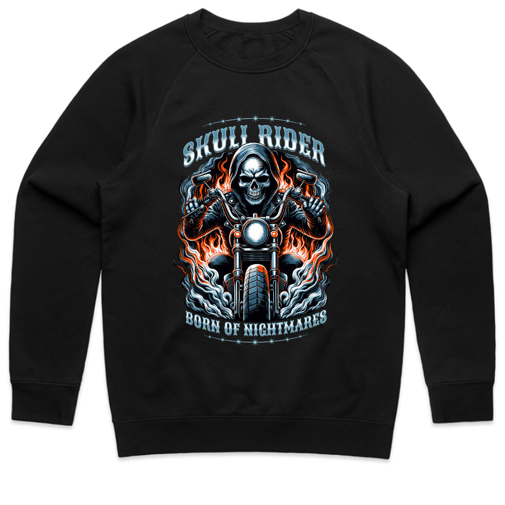 Skull Rider Biker T-Shirt – Born of Nightmares, Built for Speed