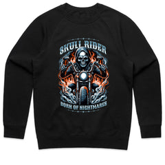 Skull Rider Biker T-Shirt – Born of Nightmares, Built for Speed