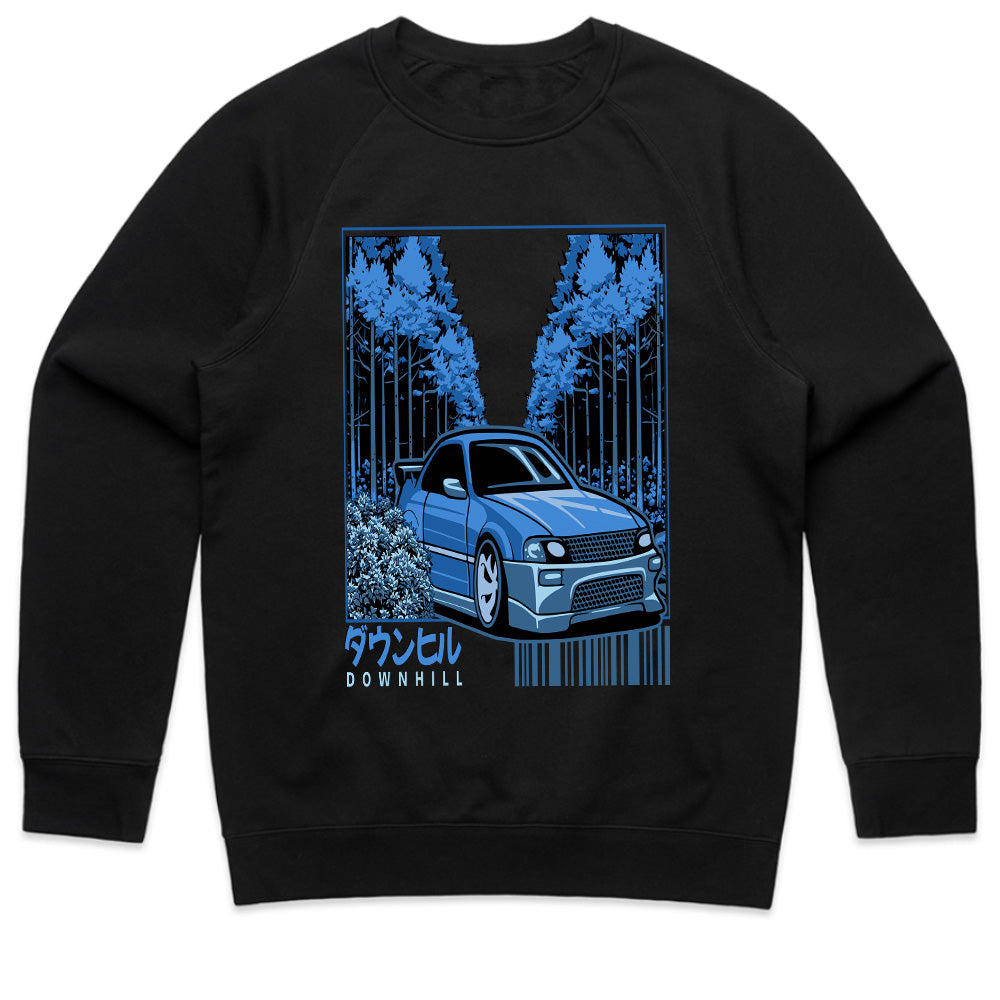 Downhill Touge Racer T-Shirt – Night Drift Forest Run Edition
