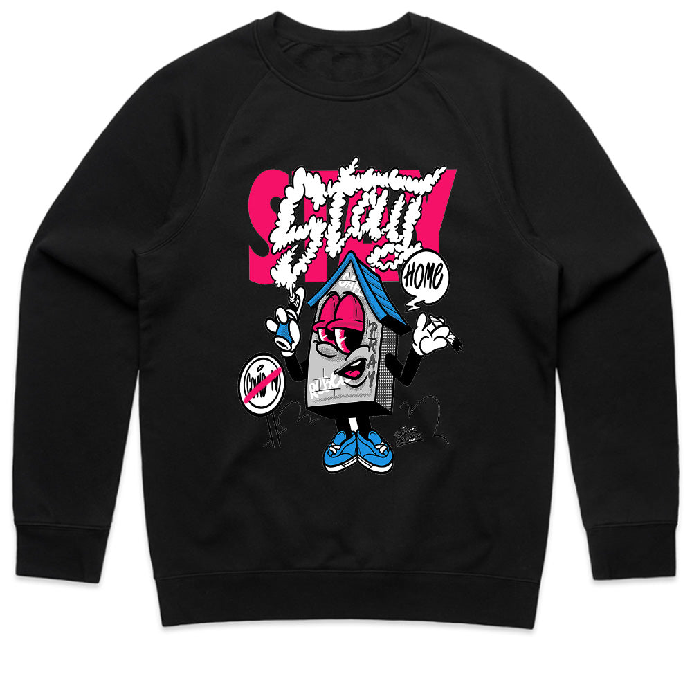 Stay Home Vibe: Cartoon Chill House Tee