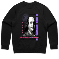 Blue Cheese Flex: Franklin Money Addict Tee