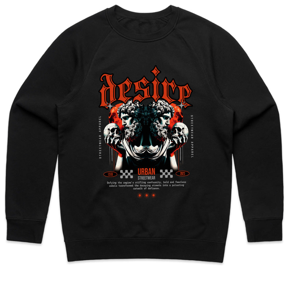 Desire Rebellion: Urban Gothic Streetwear Tee