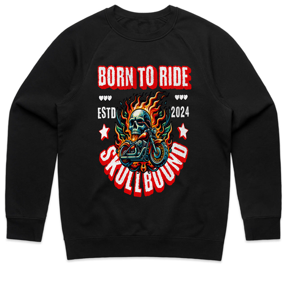 Born to Ride Skullbound T-Shirt – Fire, Speed & Rebellion