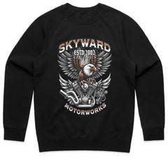 Skyward Motorworks" Est. 2002 Eagle & Engine Tee
