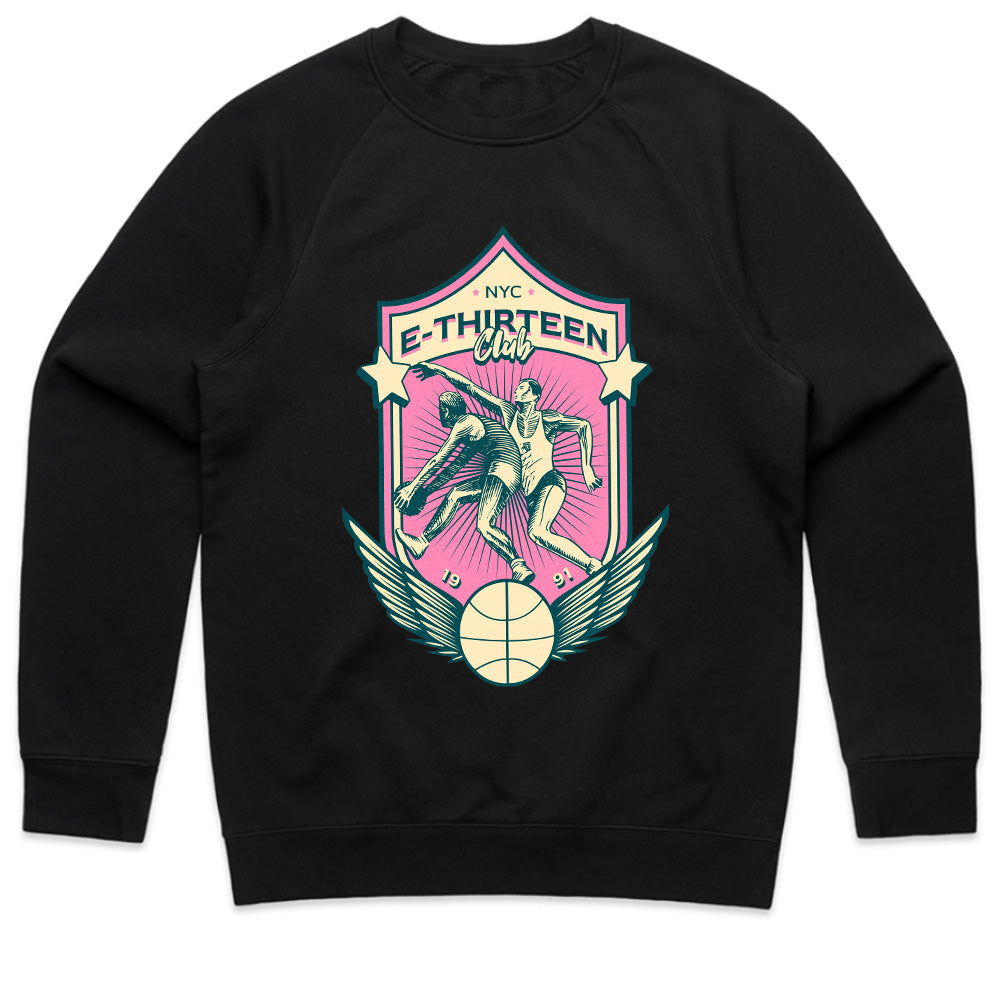 NYC E-Thirteen Club: Retro Hoops Shield Tee