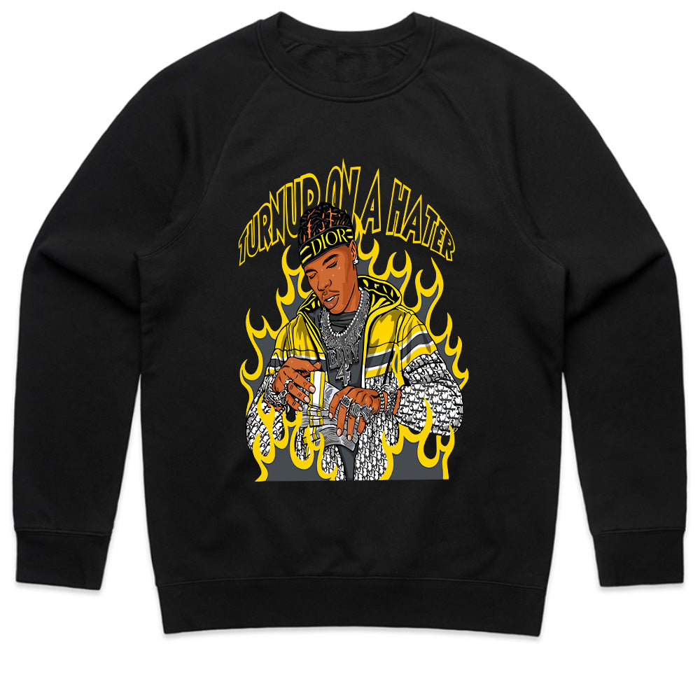 Turn Up On A Hater Flame Rap Tee