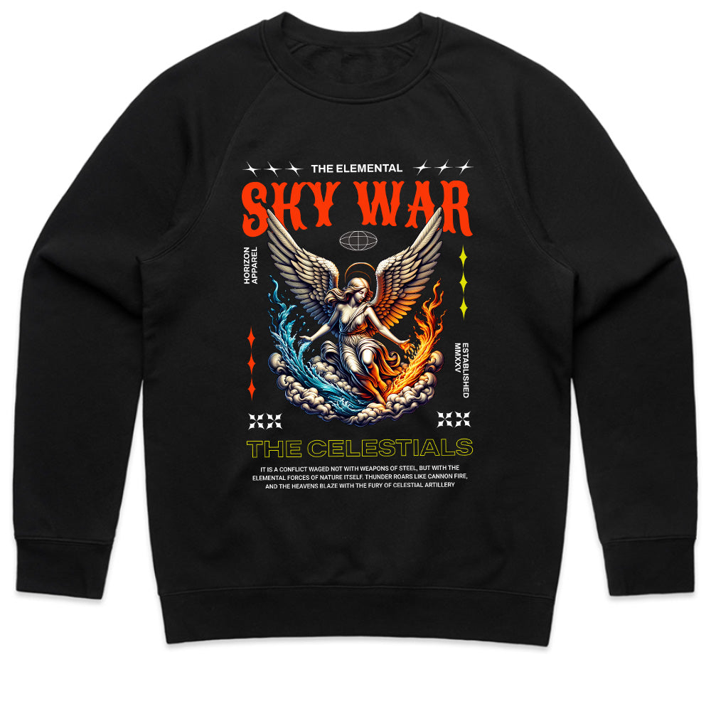 Celestial Clash: Elemental Sky War Tee