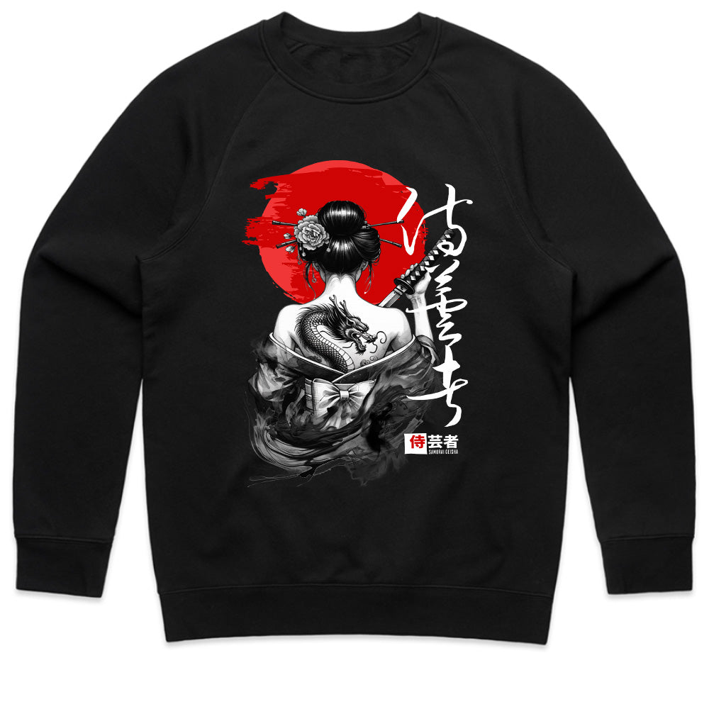 Dragon Geisha: Crimson Moon Warrior Tee