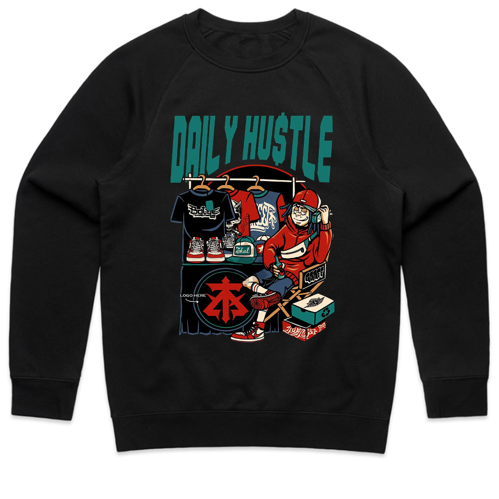 Daily Hustle" Streetwear Entrepreneur Tee