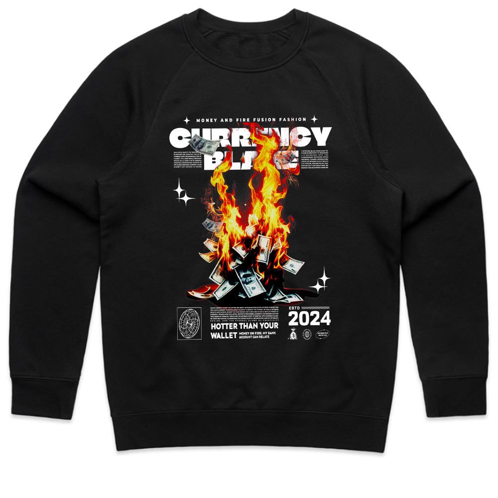 Currency Blaze" Money & Fire Fusion Tee