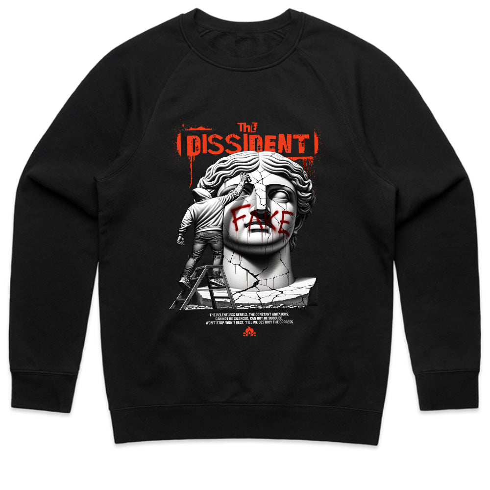 The Dissident Truth" Broken Statue Black T-Shirt
