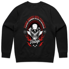 Rebel Road: Vintage Rider Skull Tee