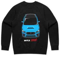 WRX STI Blue Beast Front View T-Shirt – Rally Legend Series