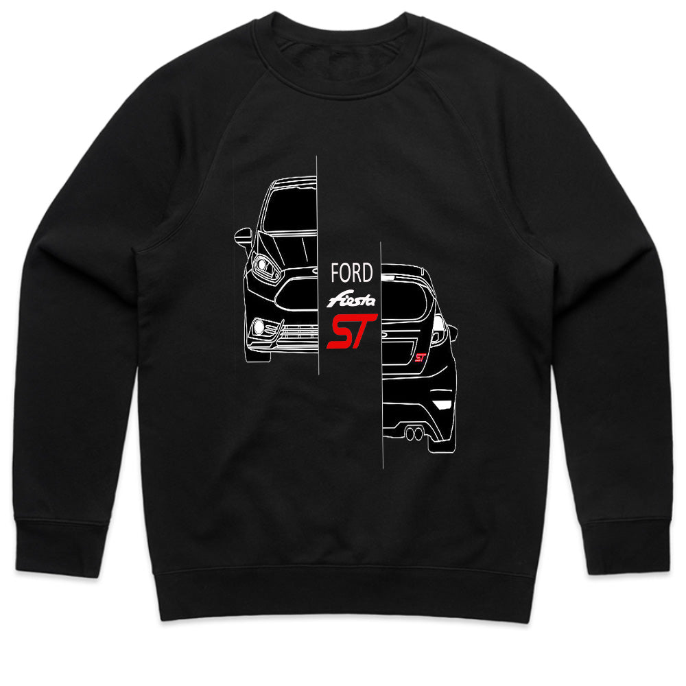 Ford Fiesta ST Blueprint T-Shirt – Hot Hatch Line Art Edition