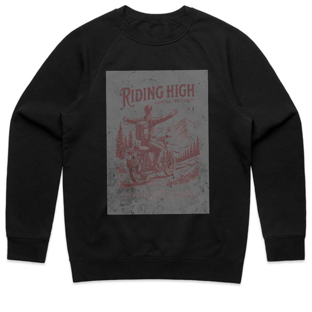 Riding High Vintage Biker Adventure T-Shirt