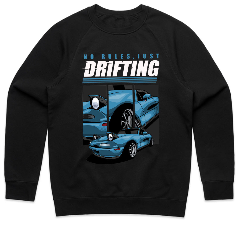 No Rules, Just Drifting Miata T-Shirt – Slide Culture Edition