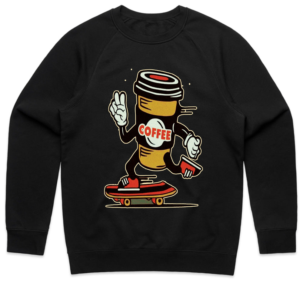 Caffeine Cruiser: Skate & Sip Coffee Tee