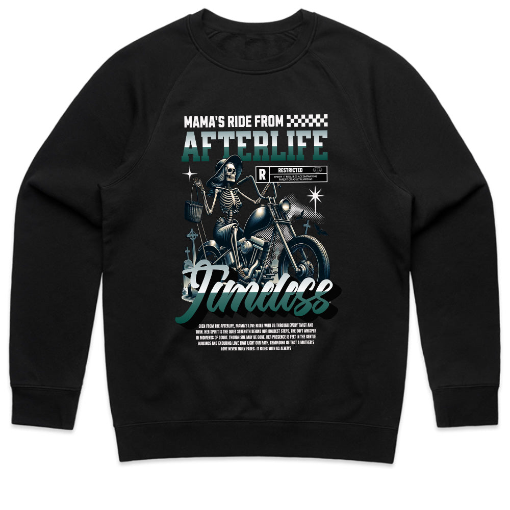 Mama’s Afterlife Ride” Timeless Tee