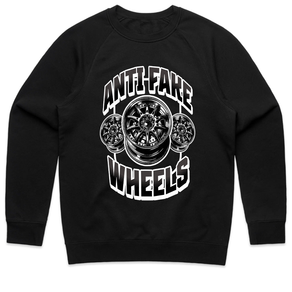 Anti Fake Wheels Car Enthusiast T-Shirt – Authentic Rims Only Edition