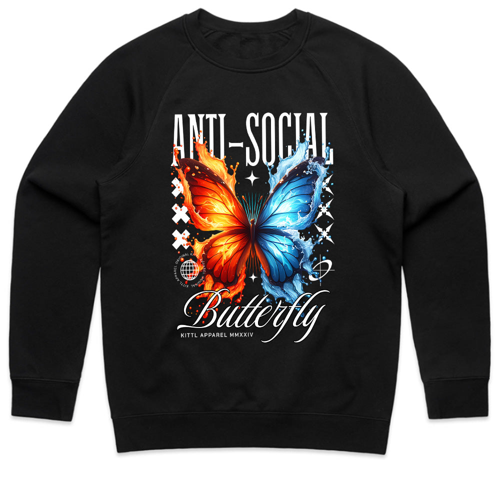 Dual Flame Butterfly – Anti-Social Aesthetic Tee