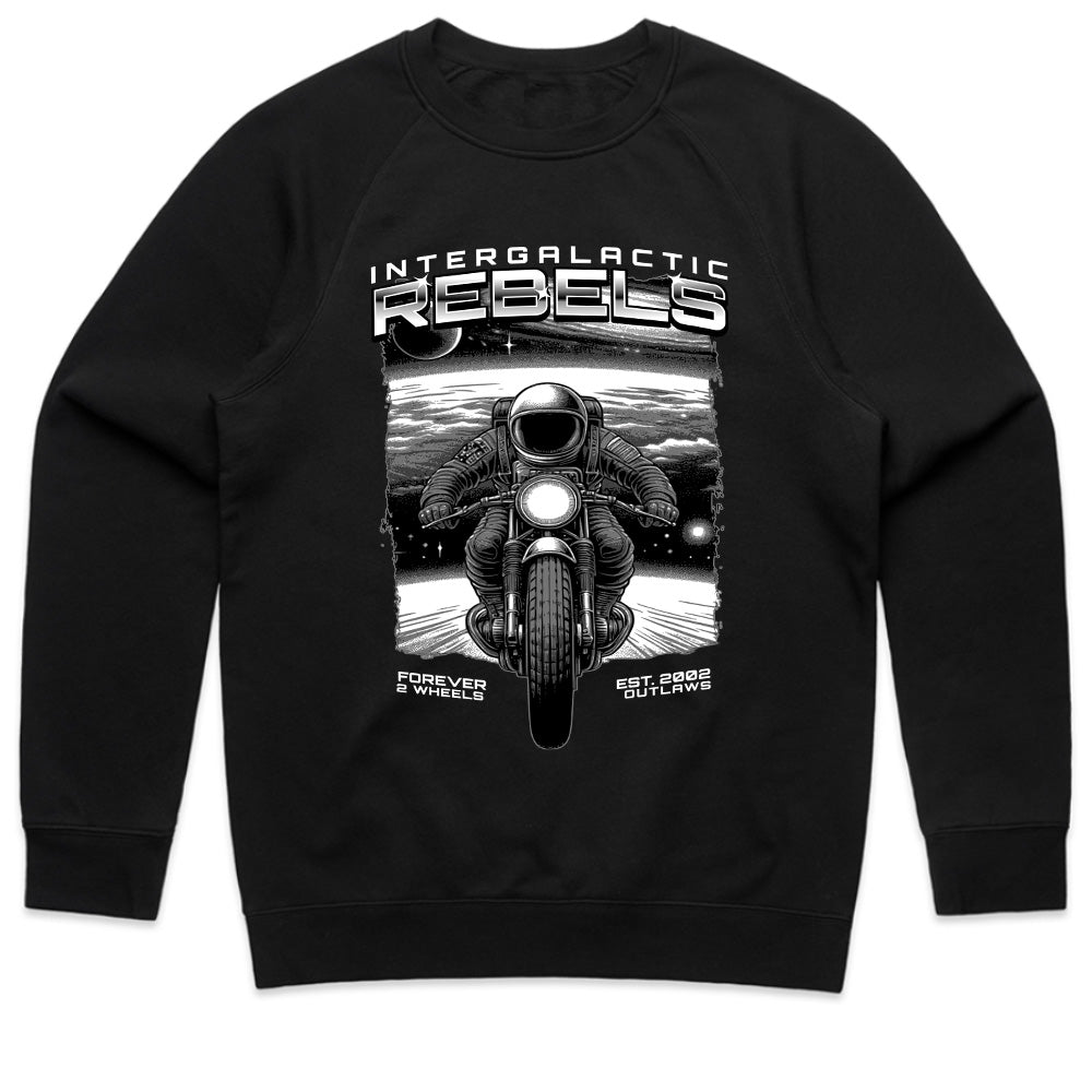 Intergalactic Rebels – Cosmic Motorcycle Outlaw T-Shirt