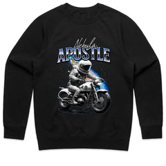 Nebula Apostle – Astronaut Biker Cosmic Adventure T-Shirt