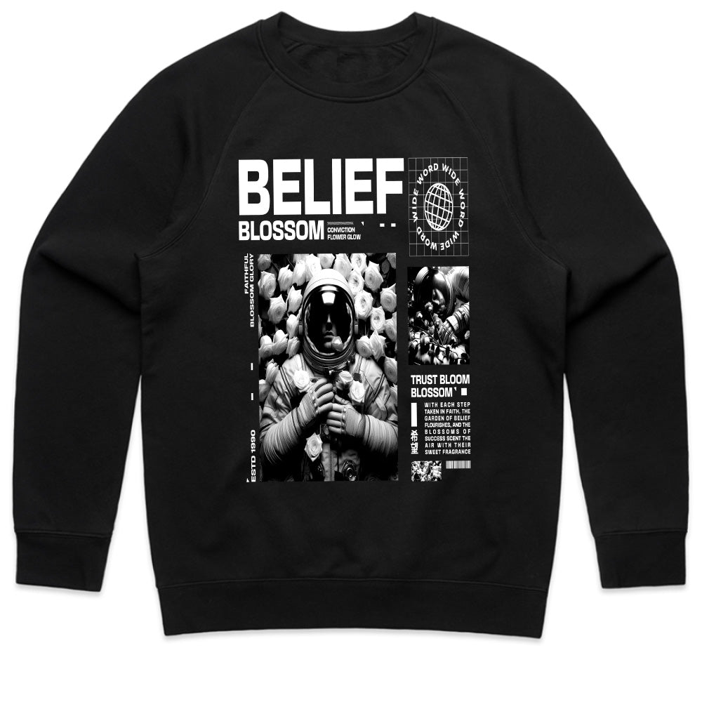 Belief Blossom – Cosmic Conviction Tee
