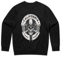 California Café Racer – Vintage Skull Biker T-Shirt
