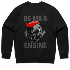 B6 MX-5 Engine T-Shirt – Miata Heartbeat Edition