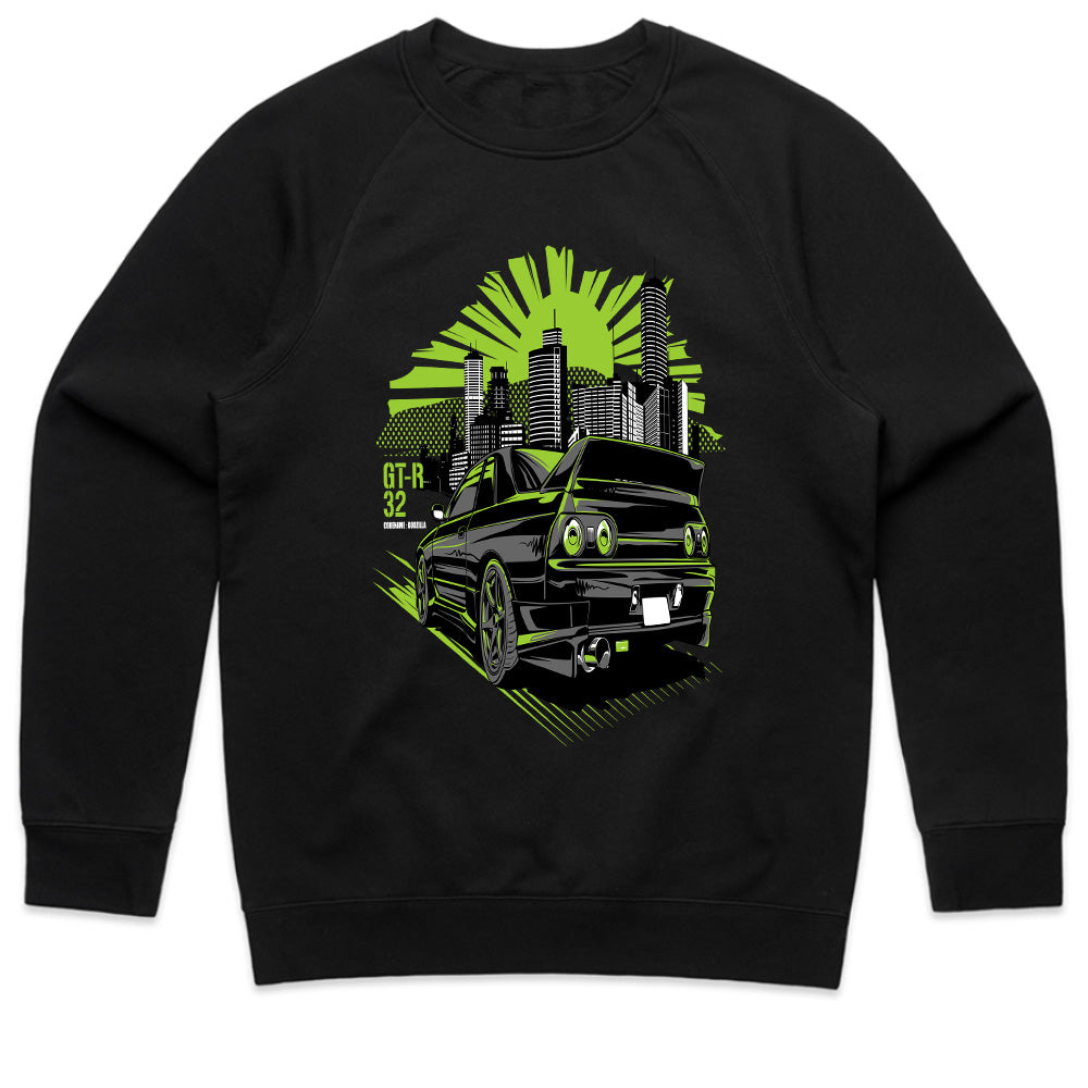 R32 Skyline GT-R Godzilla T-Shirt – Neon City Legend Edition