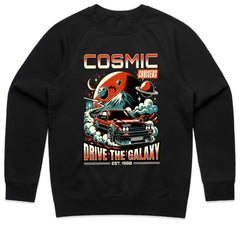 Cosmic Cruisers - Drive The Galaxy Retro Space Car Tee