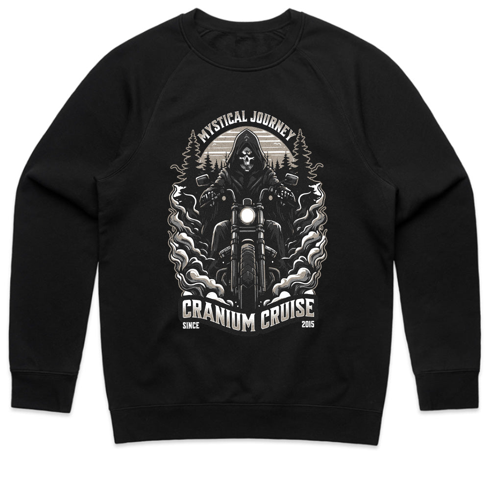 Cranium Cruise – Mystical Journey Grim Reaper Biker T-Shirt