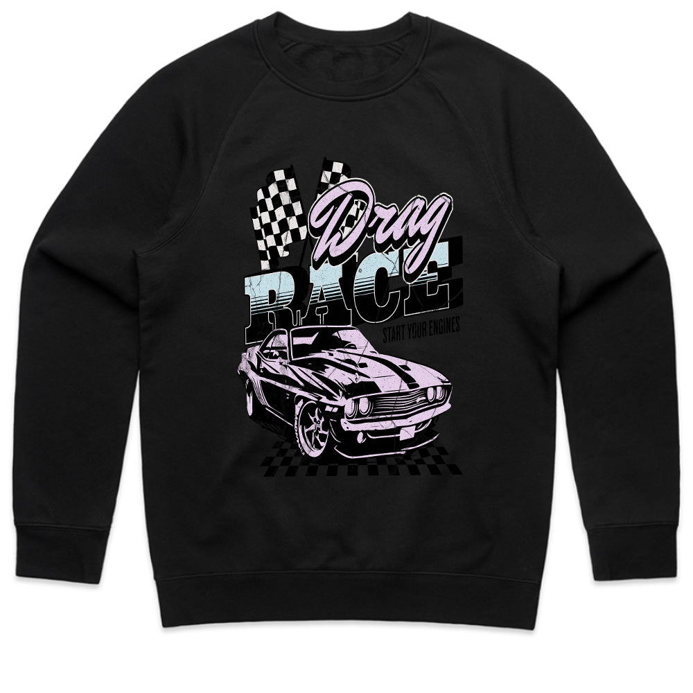 Drag Race - Retro Muscle Car Racing Tee