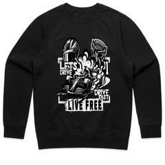 Drive Fast, Live Free - Formula Racing Freedom Tee