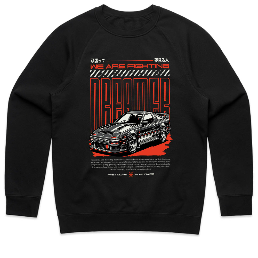 Fighting Dreamer - Retro JDM Street Racer Inspiration T-Shirt