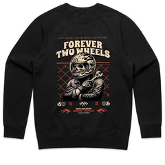 Forever Two Wheels – Biker Skull Classic Ride T-Shirt