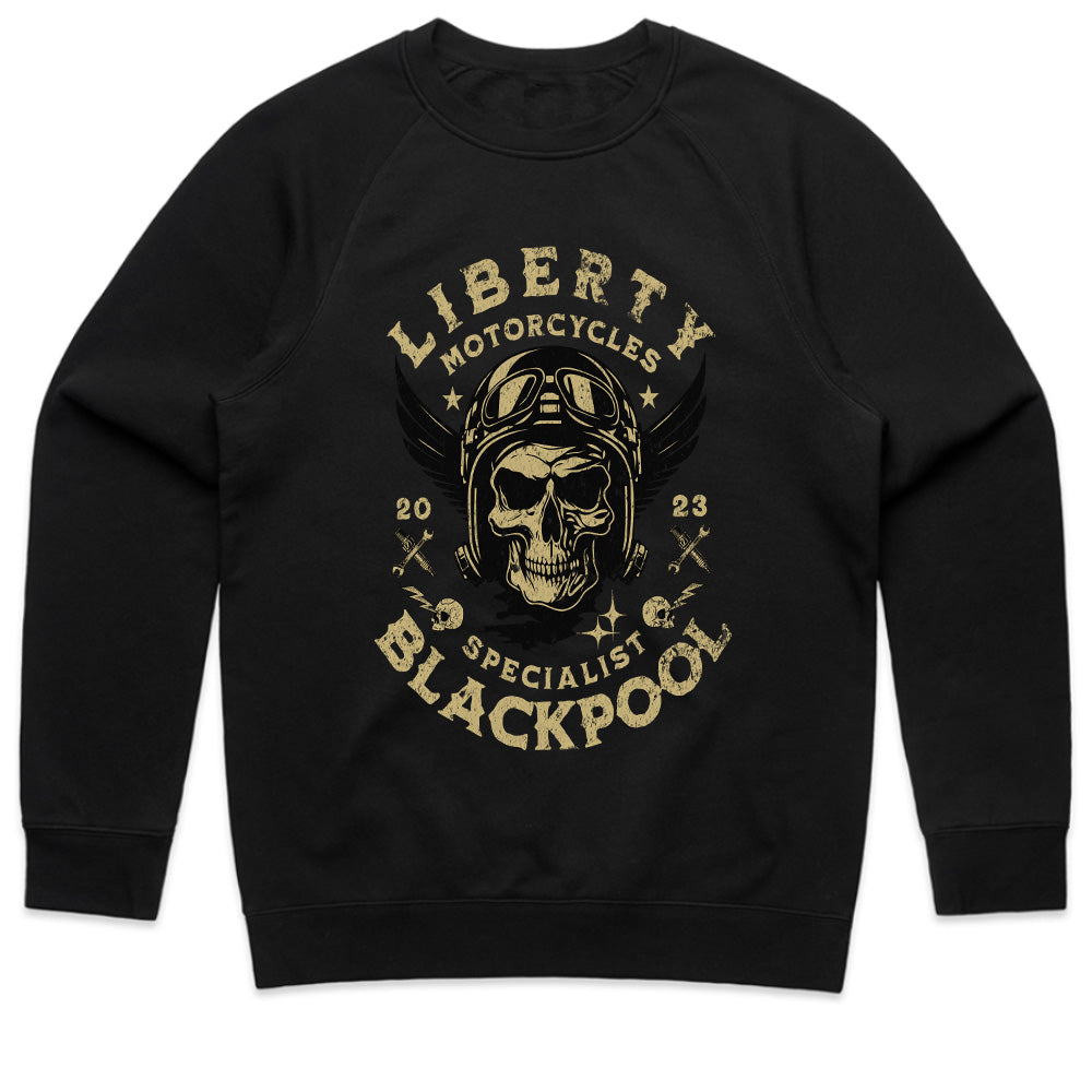 Liberty Motorcycles – Blackpool Specialist Biker T-Shirt