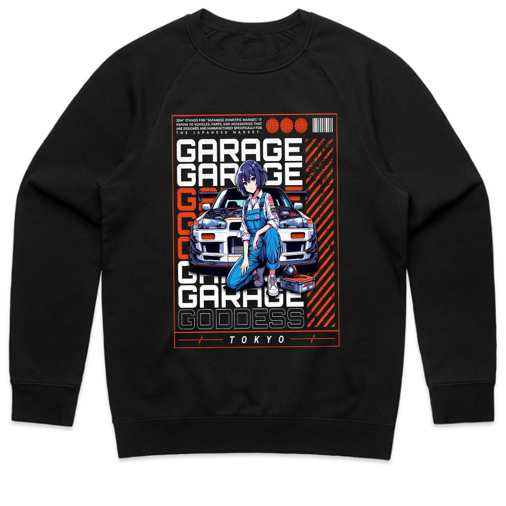 Garage Goddess Tokyo: JDM Anime Mechanic T-Shirt